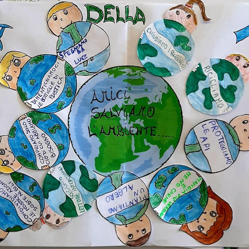 Oggi è l’Earth Day: a Positano gli studenti hanno realizzato un manifesto per la Terra