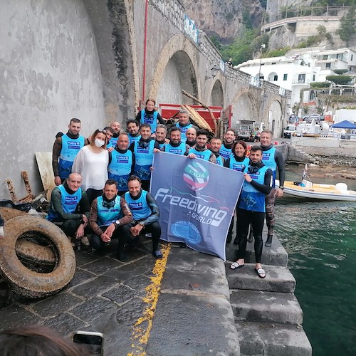 Oggi è la Giornata Mondiale dell'Ambiente, ad Amalfi prelevata 1 tonnellata di rifiuti dai fondali