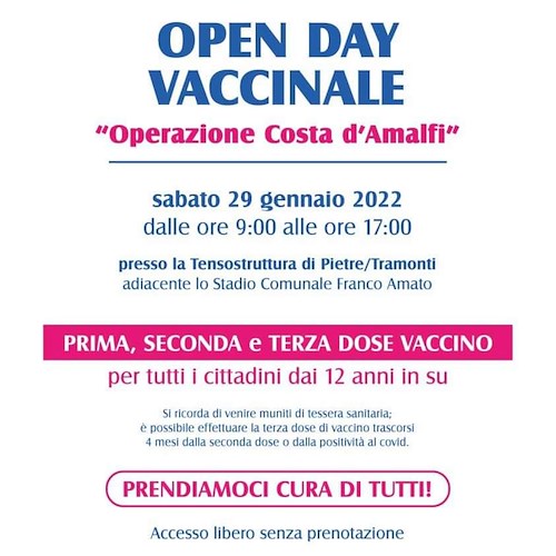Open Day per abitanti di Maiori-Minori trasferito a Tramonti, Sindaci: «Lì spazi riscaldati e al coperto»