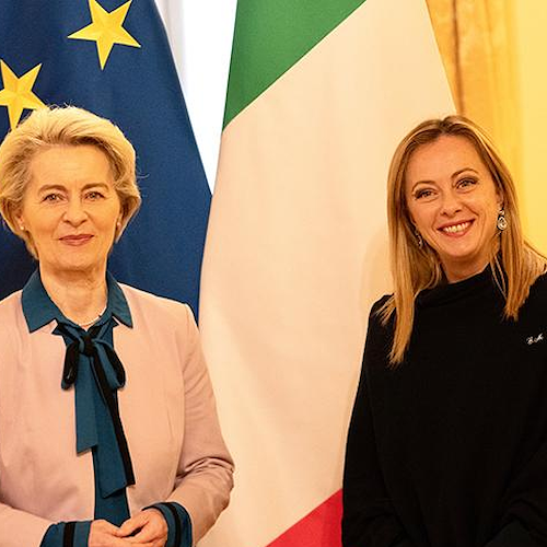 Palazzo Chigi, Meloni incontra von der Leyen: «Riaffermato l’impegno italiano sul PNRR»