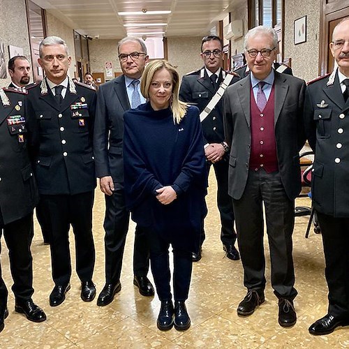 Palermo, Meloni incontra gli autori dell'arresto di Matteo Messina Denaro 