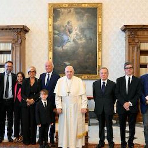 La premiazione di Papa Francesco "è Giornalismo 2023"<br />&copy; pagina Facebook Vatican News