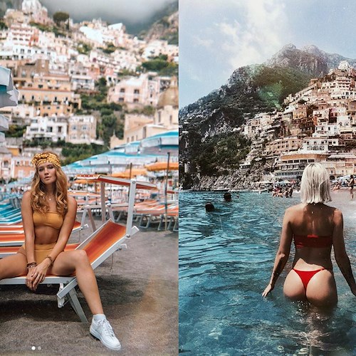 Paris Verra e Maggie Keating in Costiera Amalfitana, Positano paradiso delle fashion influencer