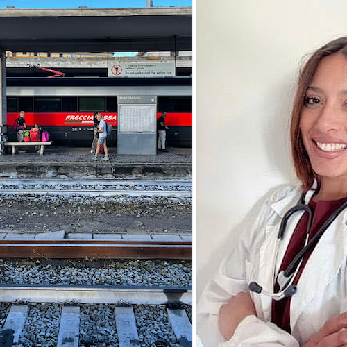 Passeggero colto da malore sul treno Roma-Milano, salvato dalla specializzanda salernitana Ines Carrato