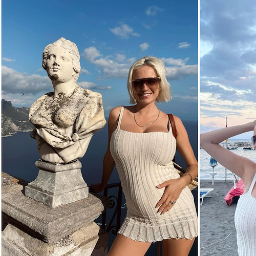 Per la cantante e modella Caroline Vreeland vacanza da sogno in Costiera Amalfitana 