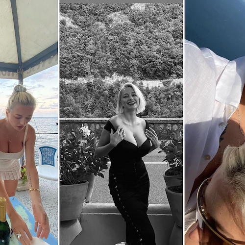 Per la cantante e modella Caroline Vreeland vacanza da sogno in Costiera Amalfitana 