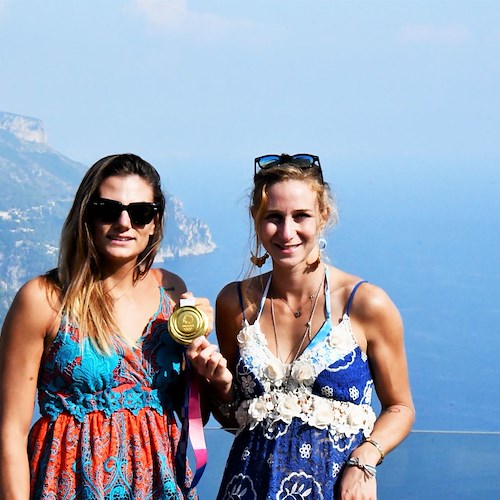 Per le medaglie d’oro Federica Cesarini e Valentina Rodini un tour tra Positano, Ravello e Amalfi