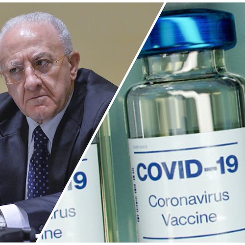 Piano Vaccini, De Luca non ci sta: «Troppo pochi quelli destinati alla Campania» 