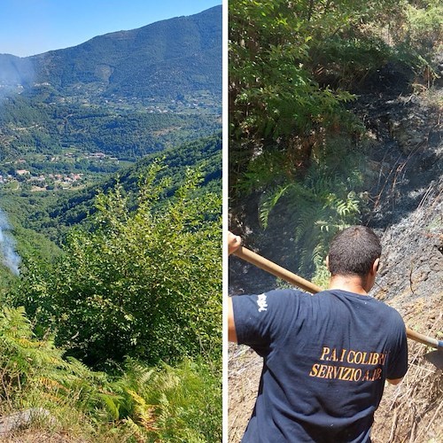 Incendio a Tramonti <br />&copy; Colibrì