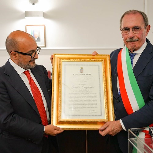 Pompei, consegnate le chiavi della città al Ministro Sangiuliano<br />&copy; Ministero della Cultura