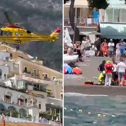 Positano, donna accusa improvviso malore: immediati i soccorsi /foto / video