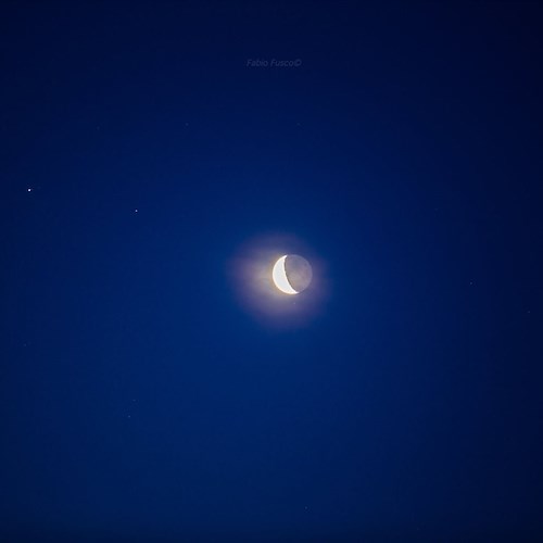 Positano, la danza della Luna tra i Pianeti fotografata da Fabio Fusco