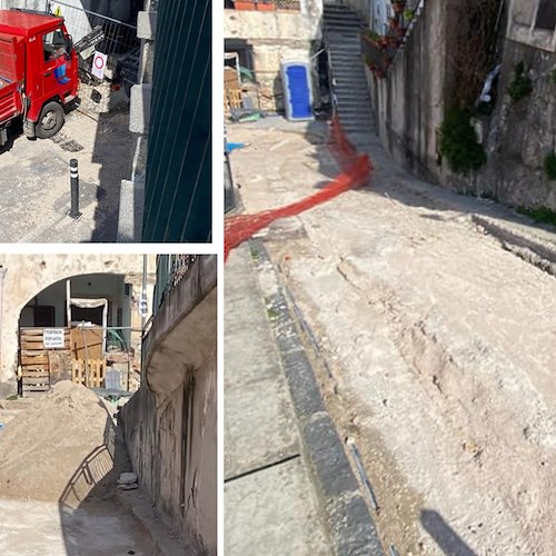 Positano, minoranza denuncia disagi a causa dei lavori a Liparlati: «Cantiere pericoloso, chi controlla?»