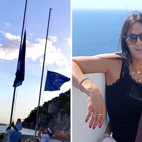 Positano non dimentica Simona Lamberti, una targa alla famiglia nel giorno della consegna della Bandiera Blu 