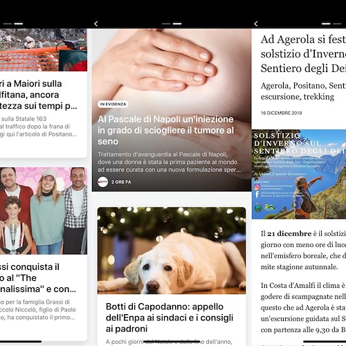 Positano Notizie sposa gli "Instant Articles di Facebook" ed è il primo portale della Costa d'Amalfi a migliorare l'esperienza social