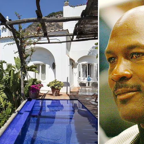 Positano, per Michael Jordan serata esclusiva Villa Tre Ville
