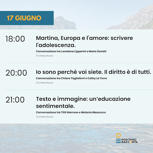 “Positano Racconta”, stasera alla Chiesa Nuova si parlerà di amore a trecentosessanta gradi
