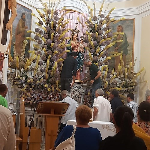 Positano, "Se ne tras 'a Maronn": si concludono i festeggiamenti in onore di Santa Maria delle Grazie a Montepertuso /foto gallery