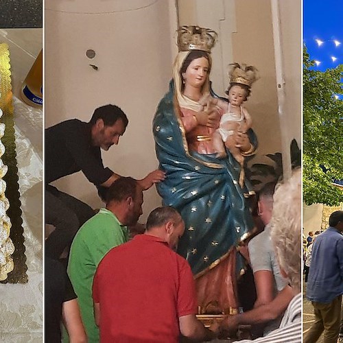 Positano, "Se ne tras 'a Maronn": si concludono i festeggiamenti in onore di Santa Maria delle Grazie a Montepertuso /foto gallery
