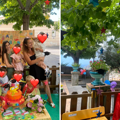Positano, una piccola festa per i bimbi del micronido