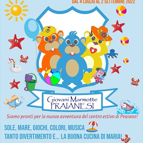 Praiano, riparte il "Centro Estivo Giovani Marmotte Praianesi". Aperto anche ai bimbi in vacanza sul territorio 