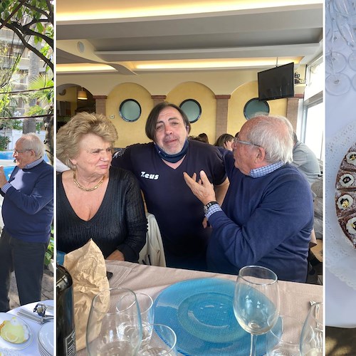 Pranzo in Costiera Amalfitana si trasforma in festa a sorpresa per "Mamma Rosa" organizzata da Zambrotta e Mammato