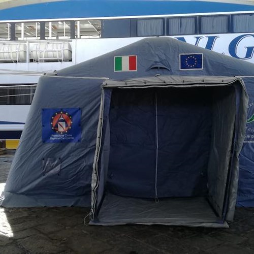 Prevenzione, installato un presidio mobile sanitario al porto di Sorrento
