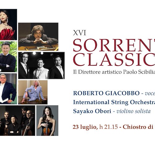 Primo appuntamento di "Sorrento Classica Festival", tra i protagonisti il conduttore Roberto Giacobbo 