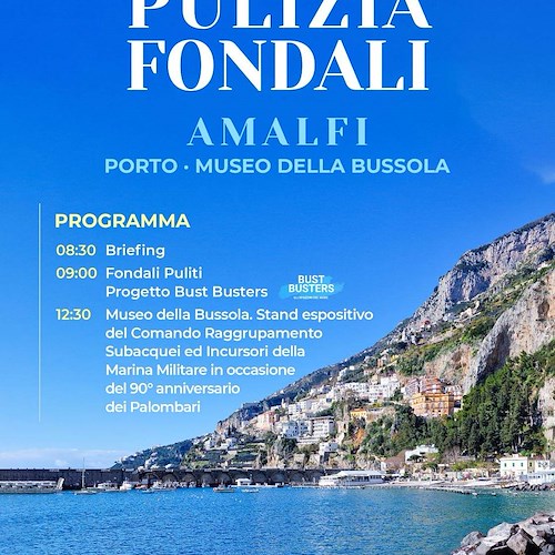 Pulizia fondali: al porto di Amalfi immersione con i ragazzi dell’Area Penale di Napoli