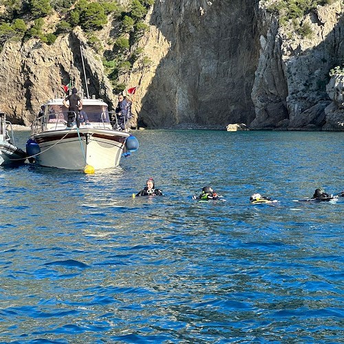 Punta Campanella, i ragazzi dell'Area Penale di Napoli alla scoperta dei fondali della Baia di Ieranto