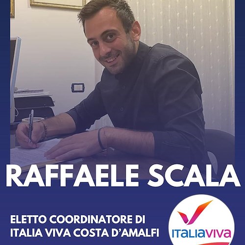 Raffaele Scala eletto coordinatore di Italia Viva Costa d’Amalfi<br />&copy; Italia Viva Costa d’Amalfi
