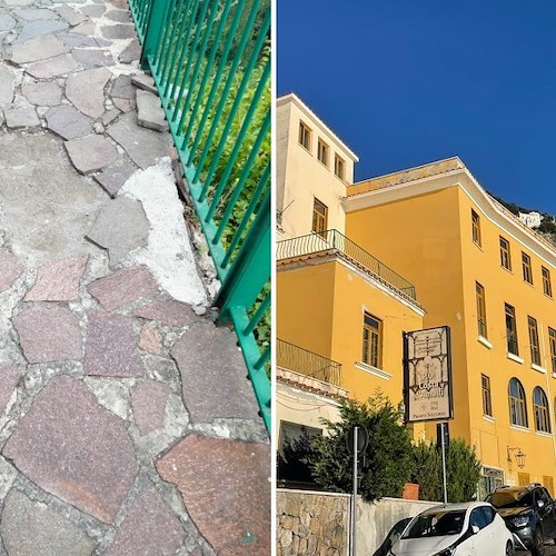 Marciapiede della vergogna a Ravello, Ospedale Costa d'Amalfi<br />&copy; Ulisse Di Palma
