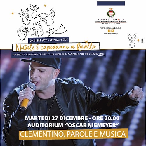 Ravello, l'attesa è finita: stasera 27 dicembre il concerto di Clementino 