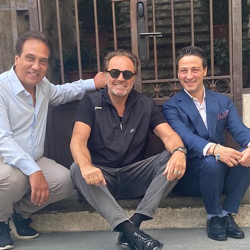 Sebastiano Somma, Alfonso Pacifico e Liberato Santarpino all’Hotel Caruso<br />&copy; Hotel Caruso