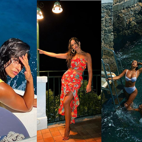 Relax ad Amalfi per Rita Pereira, tra le attrici più sexy e pagate al mondo 
