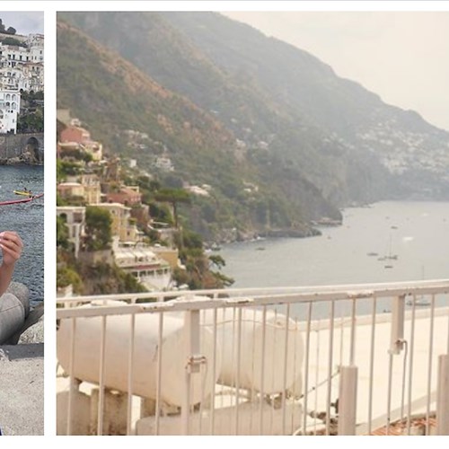 Relax tra Positano e Amalfi per l'attrice assiro-americana Crystal Marie Denha