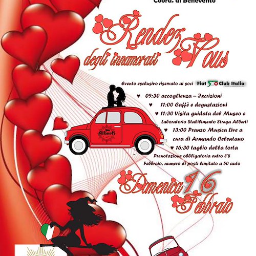 "Rendez Vous degli innamorati" al primo evento di questo 2020 dedicato alla Fiat 500 Positano "strega" tutti gli appassionati /Video