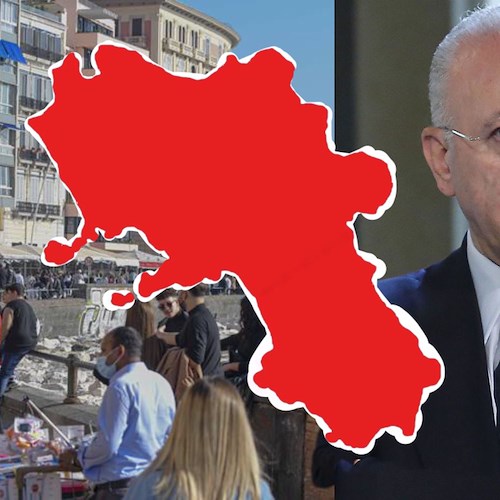 Rischio zona rossa per la Campania: l'Unità di crisi interloquirà col ministro Speranza
