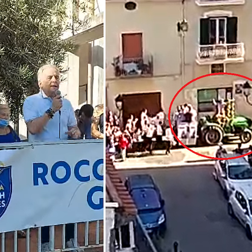 Roccapiemonte, Carmine Pagano rieletto Sindaco. Giro in città su trattore e duro sfogo: «Non perdonerò chi ha insultato la mia famiglia»