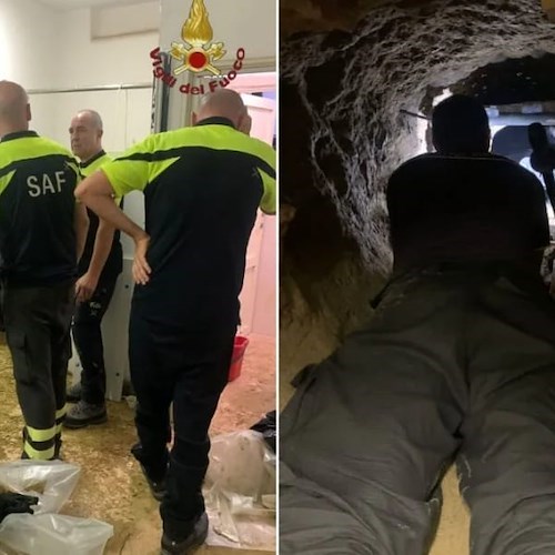 Roma, scavano tunnel ma uno di loro resta incastrato sotto terra. Ipotesi colpo in banca a Ferragosto