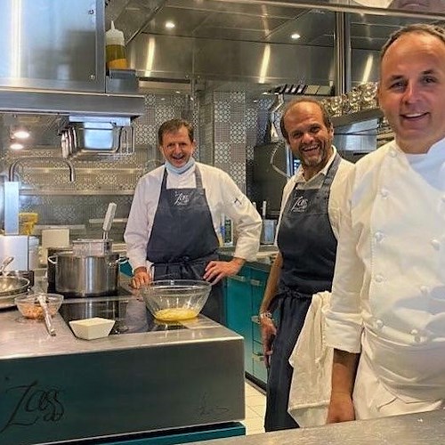 Roscioli incontra la cucina de Il San Pietro di Positano, la miglior carbonara di Roma degustata in riva al mare /FOTO e VIDEO