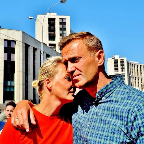 Alexey Navalny con la moglie<br />&copy; pagina FB Alexey Navalny
