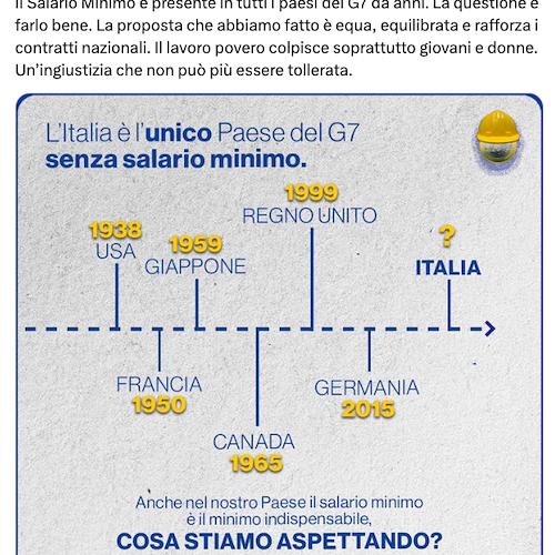 Salario minimo, Schlein a Calderone: "Esistono 3 milioni di lavoratori poveri in Italia"