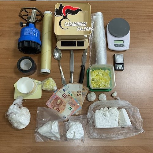 Salerno, in manette 28enne di Pontecagnano: era in possesso di 600 grammi di cocaina