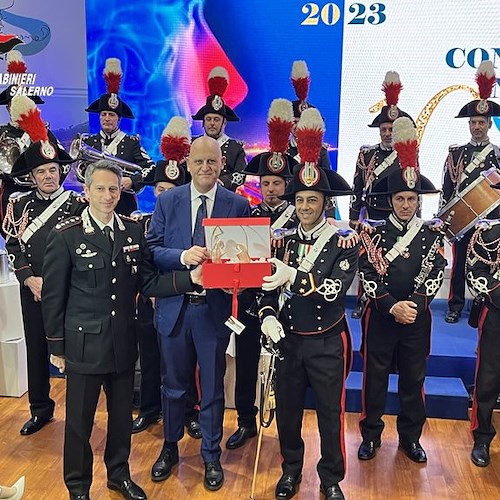 Salerno, la Fanfara del 10° Reggimento Carabinieri “Campania” si esibisce per il Congresso Nazionale degli otorinolaringoiatri