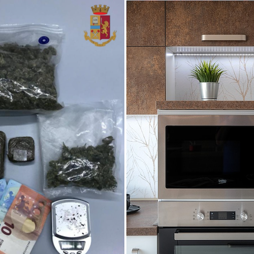 Salerno, nascondeva la droga nel forno: arrestato pusher 27enne 