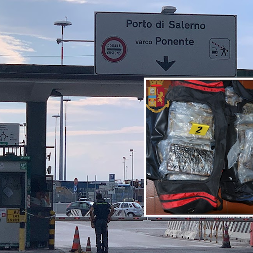 Salerno, oltre 65 chilogrammi di cocaina pura sequestrati al porto 
