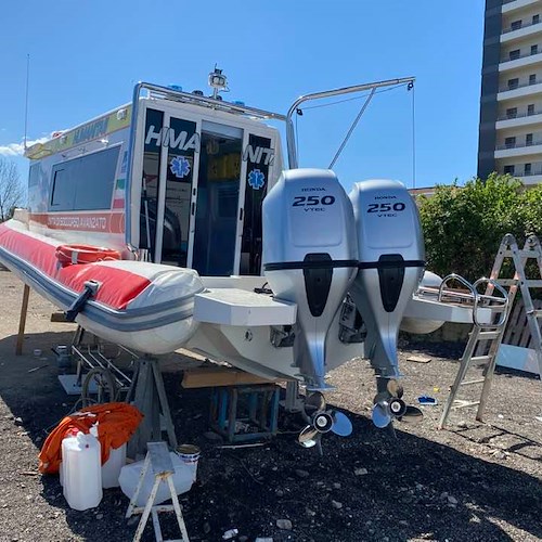 Salerno si dota dell’ambulanza del mare di rianimazione, servirà anche la Costiera Amalfitana