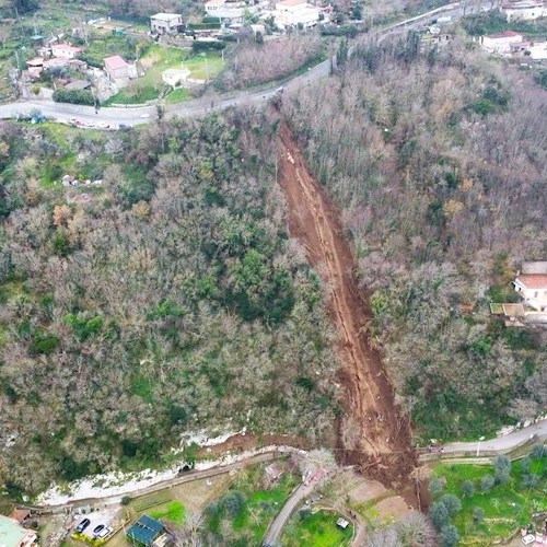 Sant’Agnello, rottura di conduttura Gori provoca frana ai Colli di Fontanelle<br />&copy; Comune di Sant'Agnello