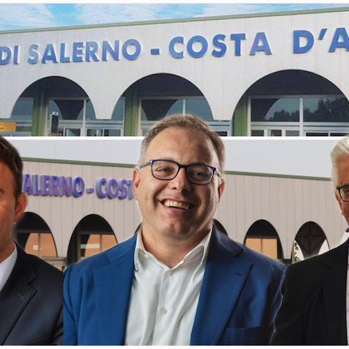 Sbloccati lavori ampliamento Aeroporto Salerno-Costa d’Amalfi: la soddisfazione di De Luca, Cascone e Napoli